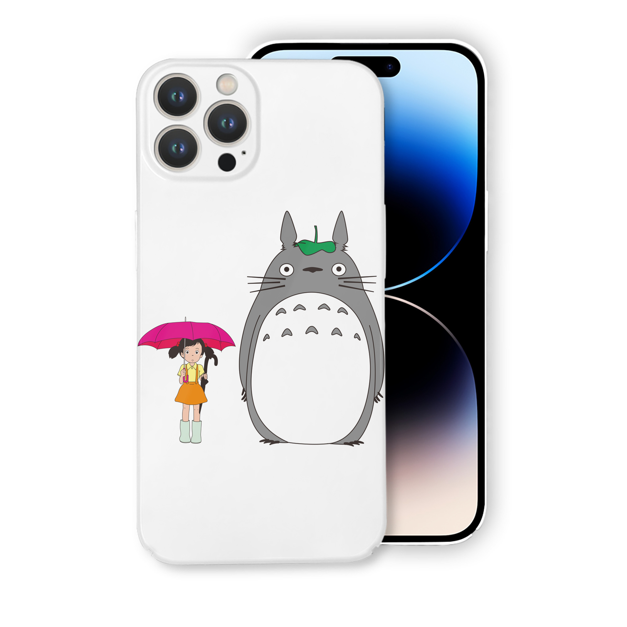 （画像用） となりのトトロ 草壁メイ 草壁サツキ My Neighbor Totoro Satsuki Kusakabe Mei Kusakabe 【iPhone 14シリーズ対応】ハードケース